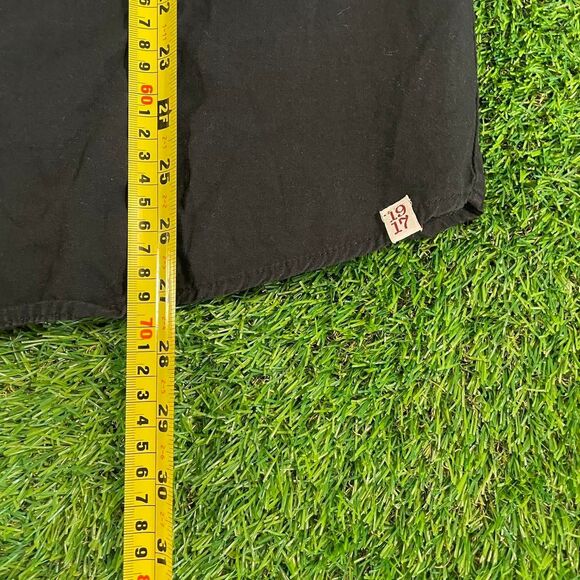 Sovereign Code Solid Black Button Up casual dress shirt with relaxed fit small - Picture 4 of 5